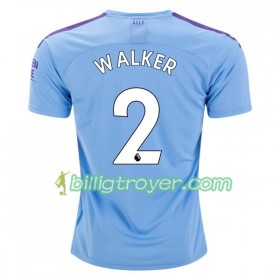 Billige Fotballdrakter Manchester City Walker 2 Hjemmedraktsett 2019/20 Kortermet